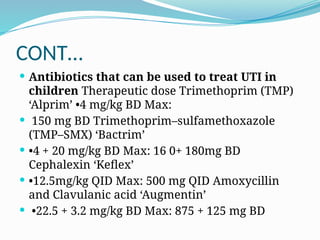 urinary tract infection power point presentation | PPTX