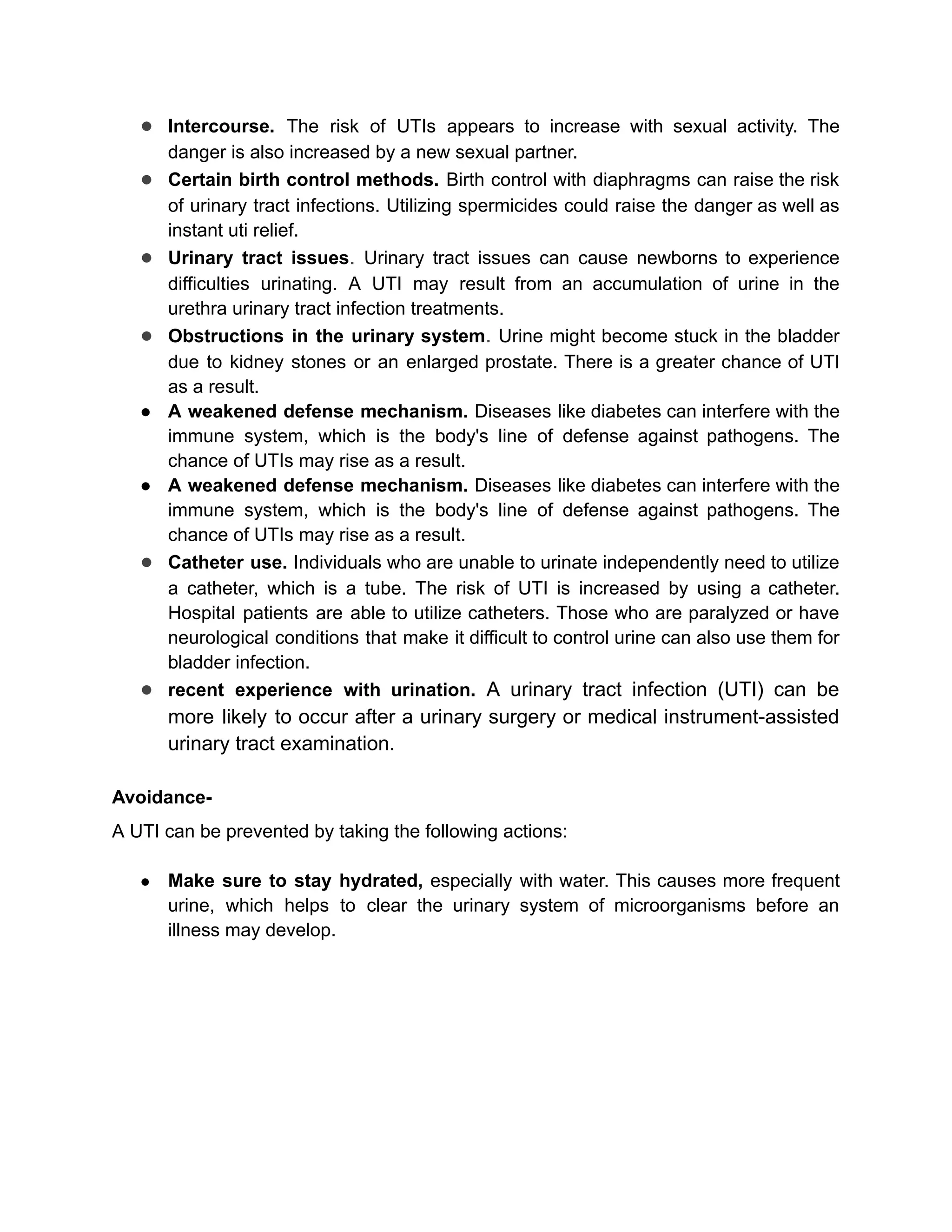 Information to know About Urinary Tract Infection | PDF
