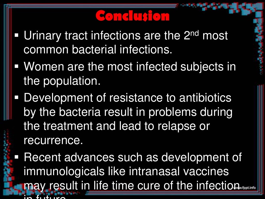 Urinary tract infections