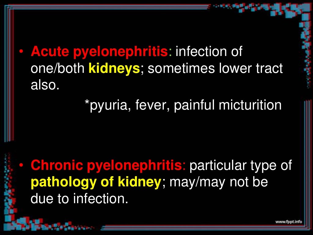 Urinary tract infections
