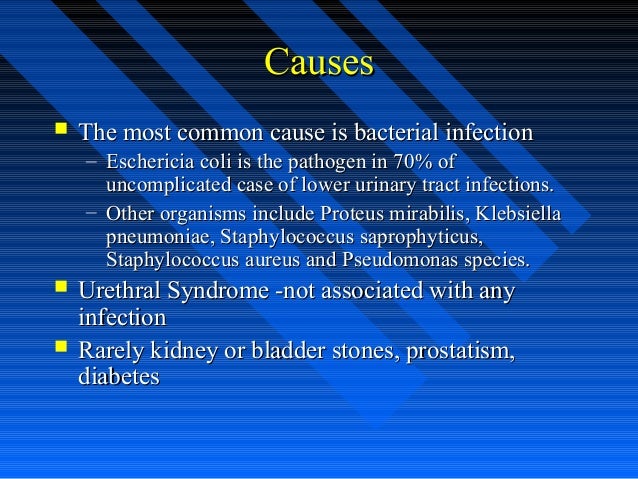 Urinary tract infections