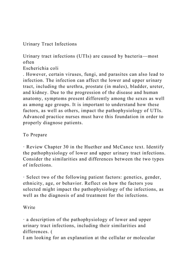 Urinary Tract InfectionsUrinary tract infections (UTIs) are PDF