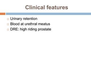Urinary tract injury (kidney injury) | PPTX