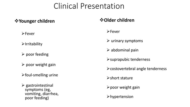Urinary tracts infections in pediatrics (UTI) | PPTX | Digestive ...
