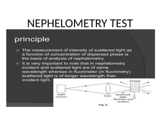 NEPHELOMETRY TEST
 