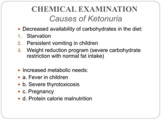 urine alaysis final biochemistry presentation