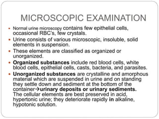 urine alaysis final biochemistry presentation