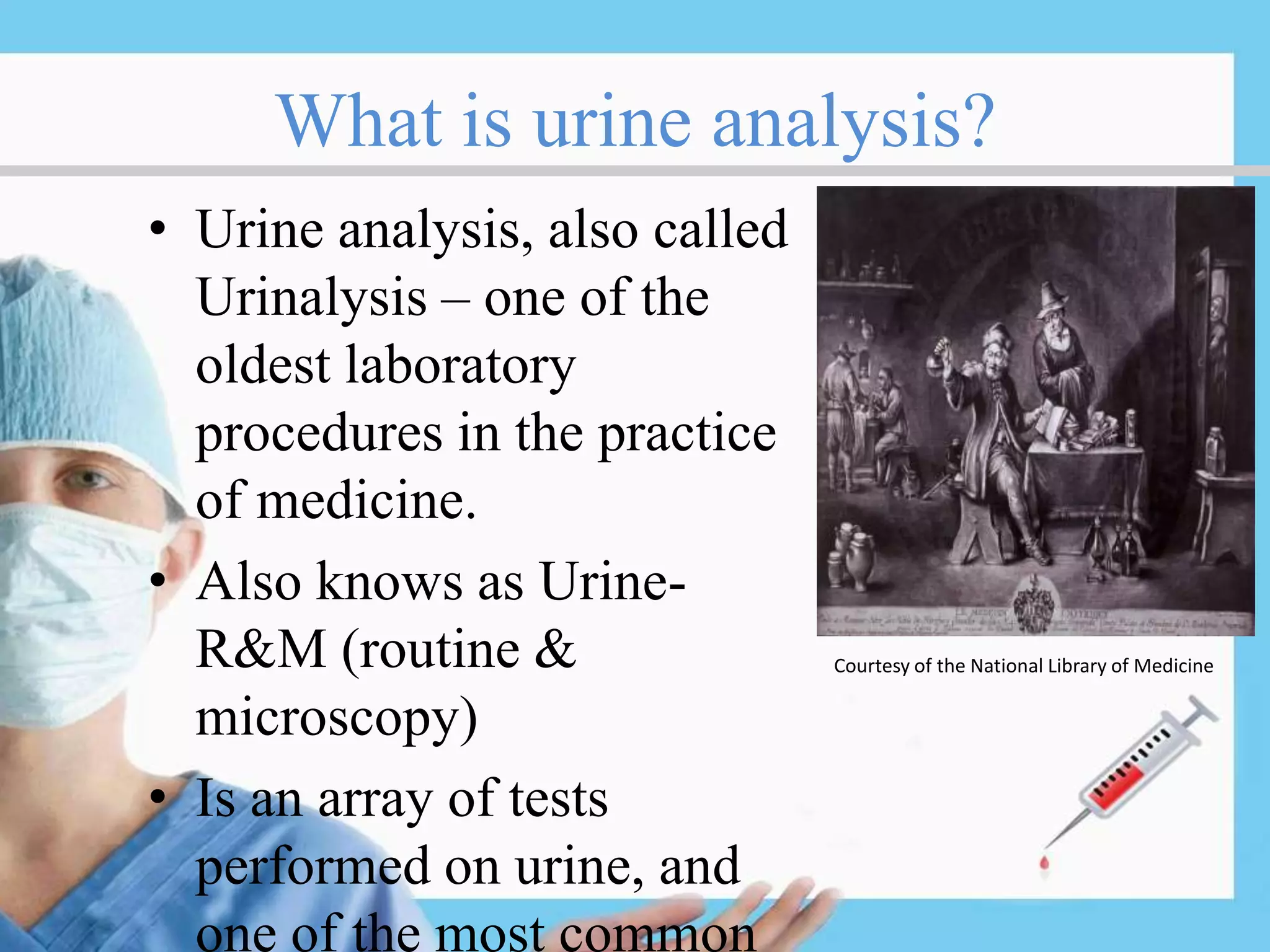 Urine analysis | PPTX