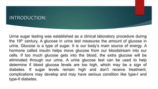 Urine for sugar test | PPT