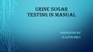 Urine sugar | PDF