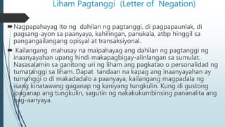 Uri ng liham | PPTX