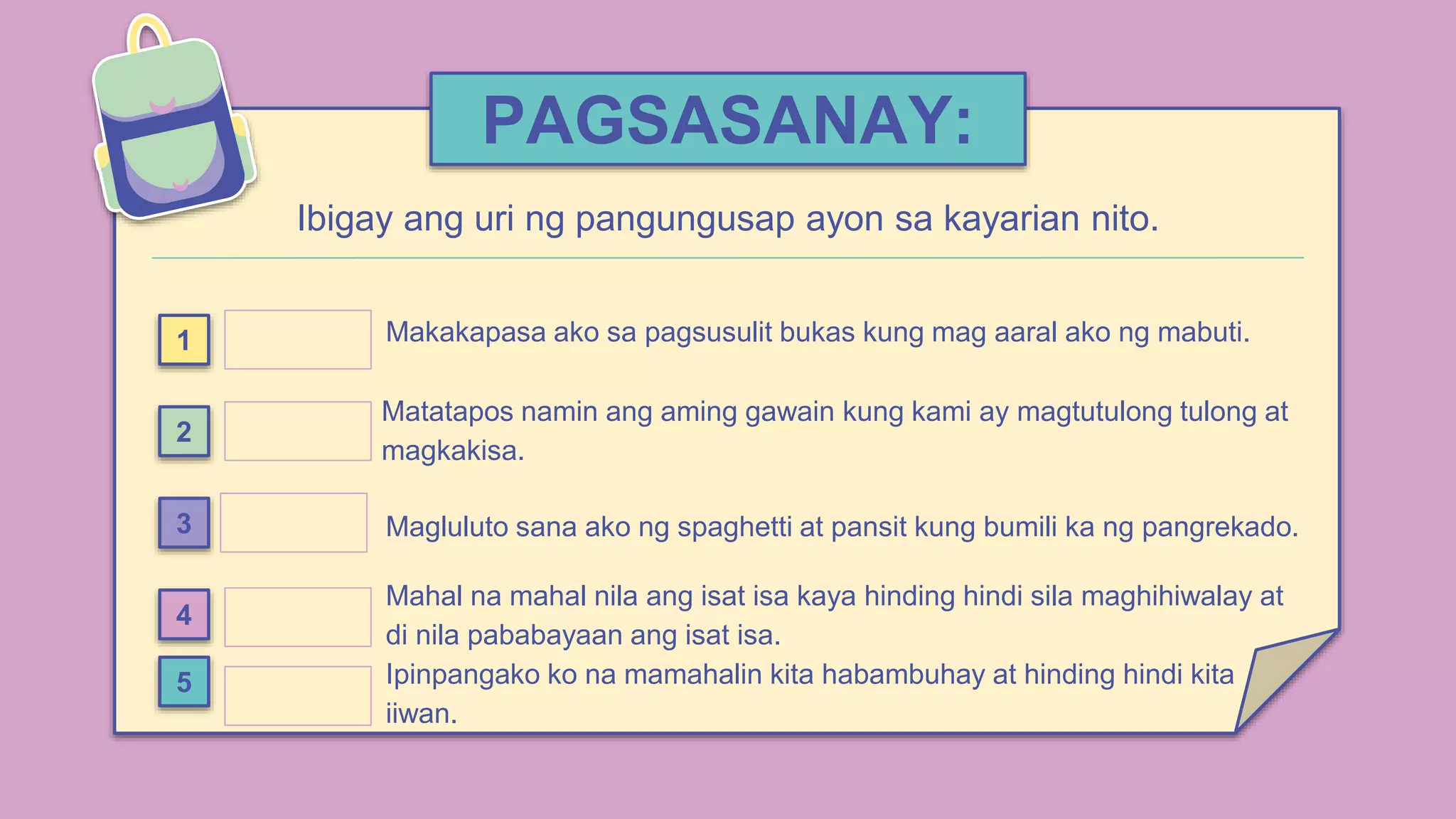 Uri ng Pangungusap ayon sa Kayarian.pptx