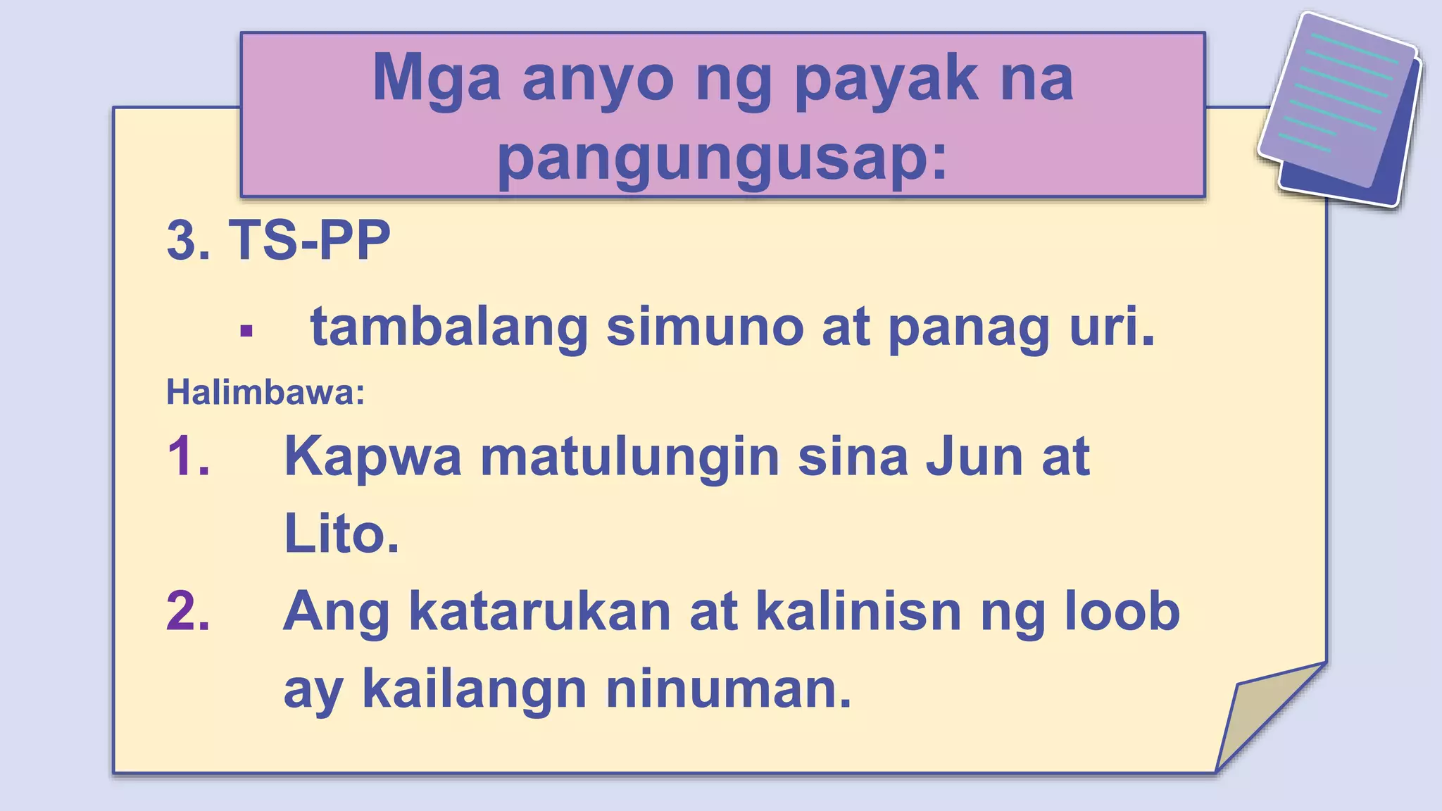 Uri ng Pangungusap ayon sa Kayarian.pptx