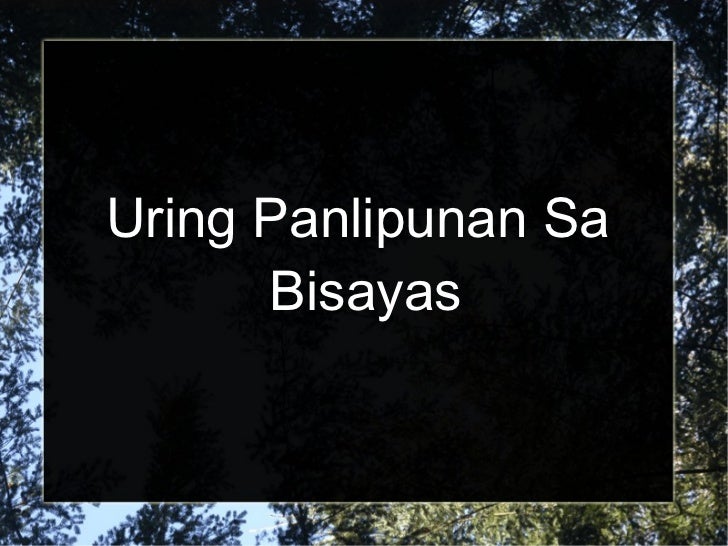 Uring Panlipunan Sa Visayas