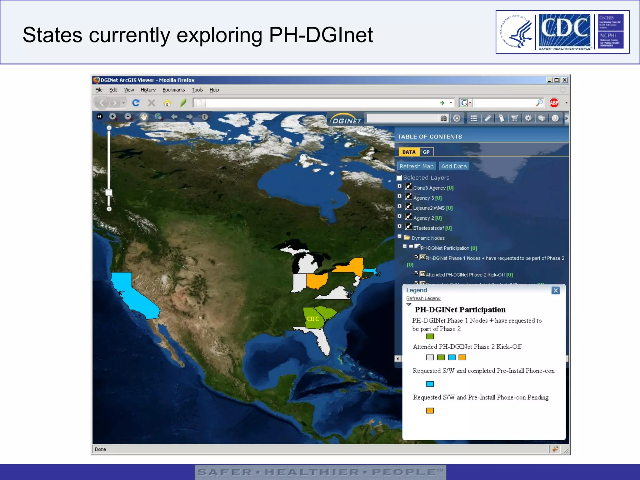 States currently exploring PH-DGInet 