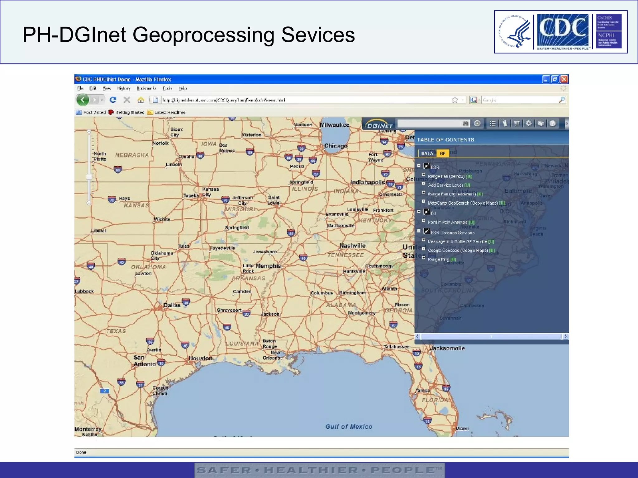 PH-DGInet Geoprocessing Sevices 