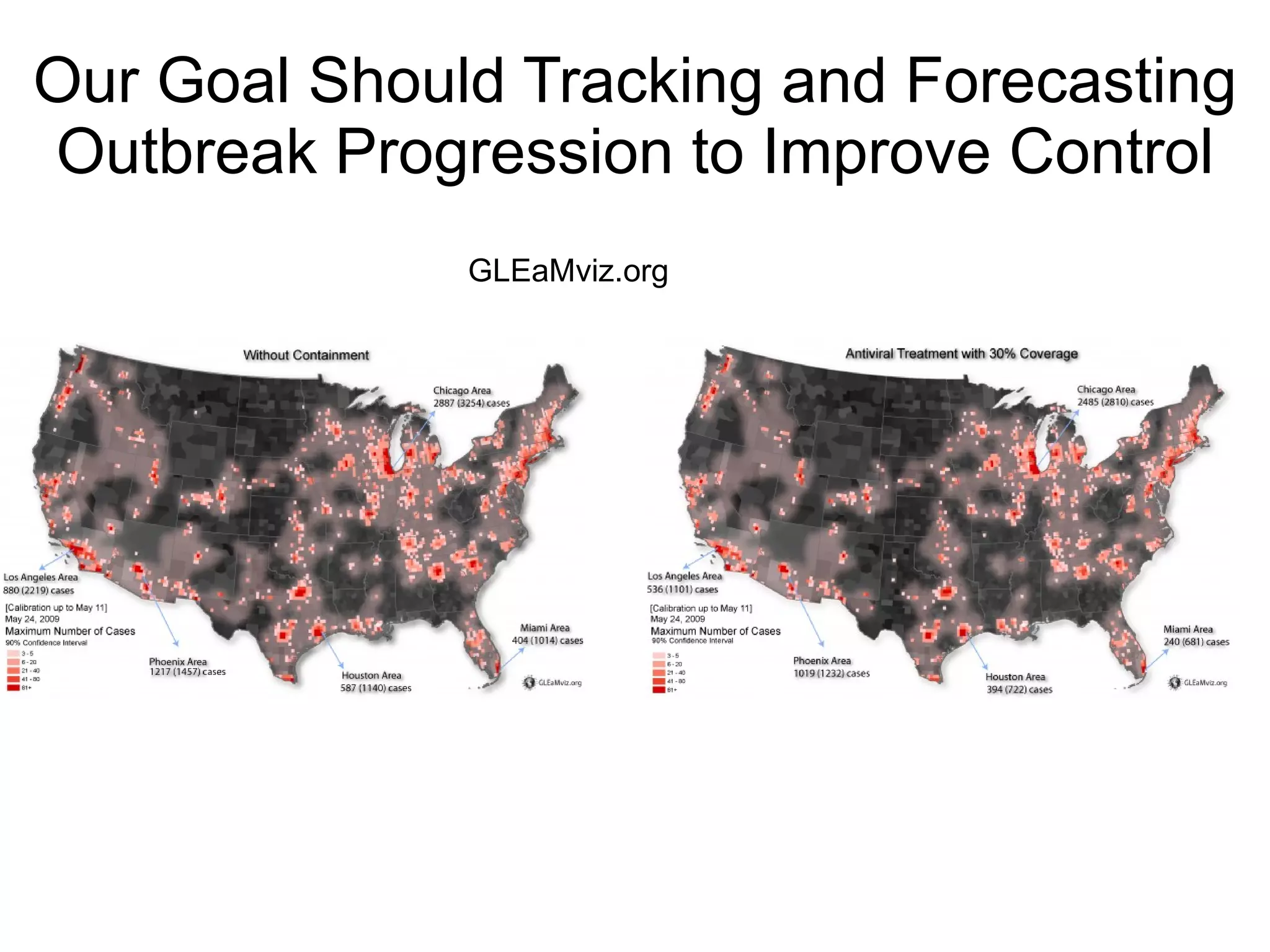 Our Goal Should Tracking and Forecasting Outbreak Progression to Improve Control GLEaMviz.org 