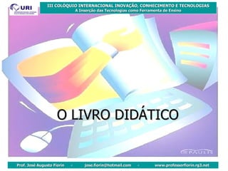 O LIVRO DIDÁTICO 