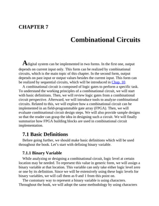 Capitulo 7 Circuitos combinacionales