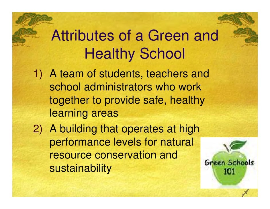 Benefits Of Green Schools
