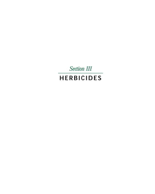 Section III
HERBICIDES
 