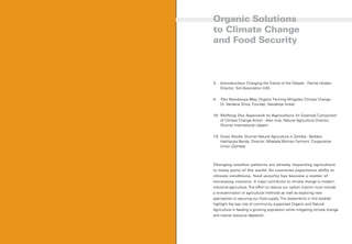 Organic Solutions
    to Climate Change
    and Food Security


    CONTENTS
    3   Introduction Changing the Frame of th...