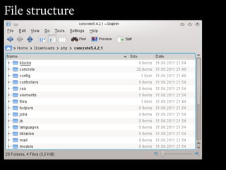File structure
 