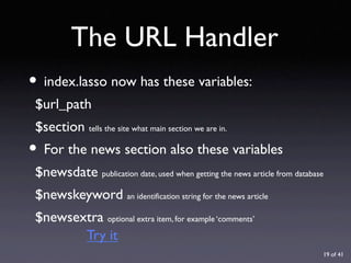 URL Design with Lasso