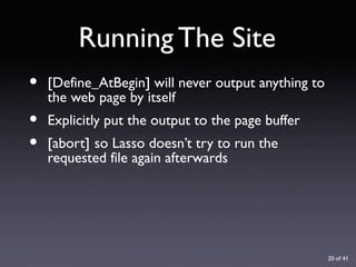 URL Design with Lasso