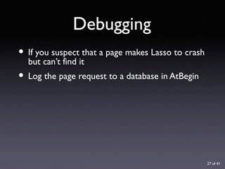 URL Design with Lasso