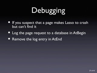 URL Design with Lasso