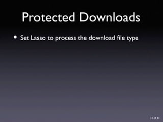 URL Design with Lasso