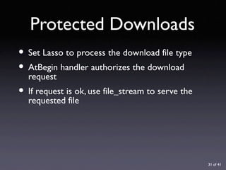URL Design with Lasso