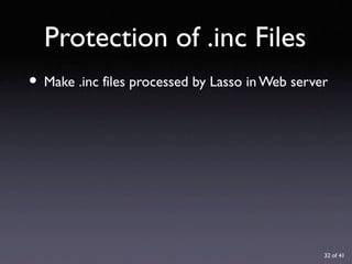 URL Design with Lasso