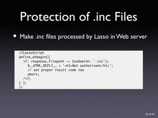 URL Design with Lasso