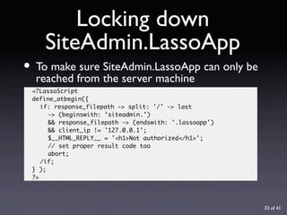 URL Design with Lasso