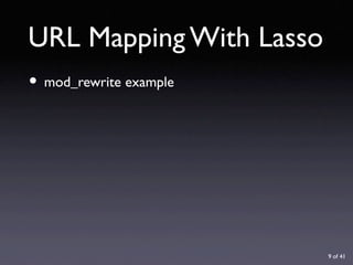 URL Design with Lasso