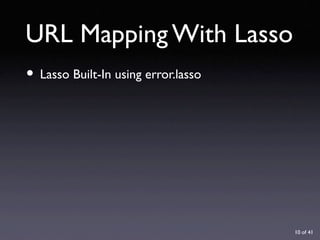 URL Design with Lasso