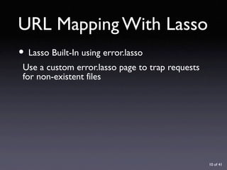 URL Design with Lasso