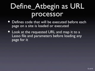URL Design with Lasso