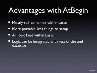 URL Design with Lasso