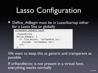 URL Design with Lasso