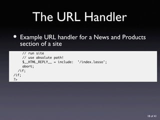 URL Design with Lasso