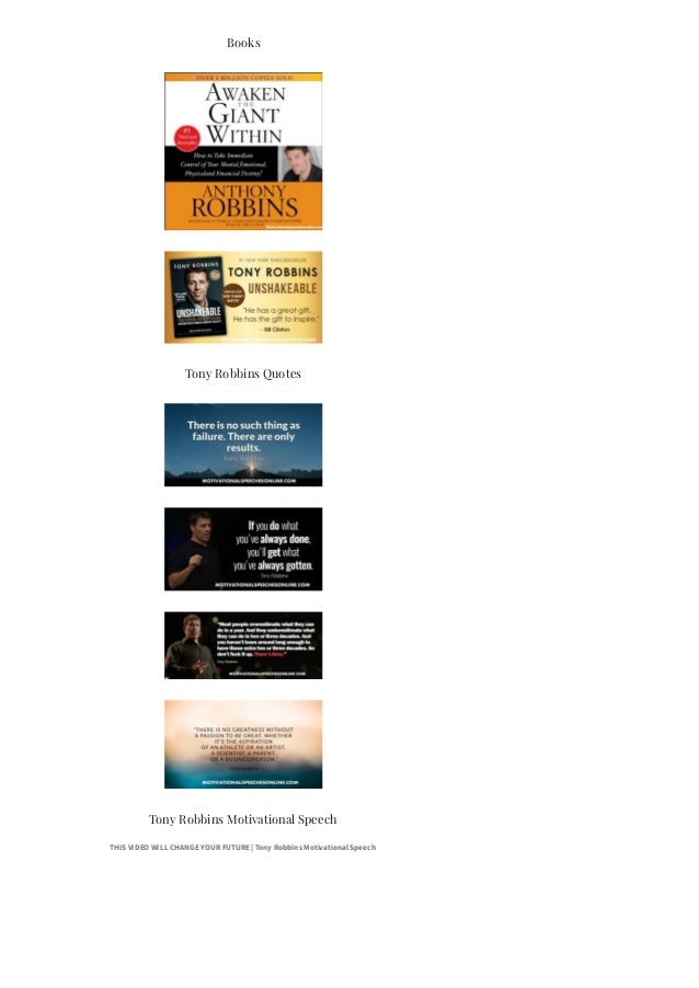 Tony Robbins Wiki Complete Bibliography Books Quotes Motivational S Tony Robbins Wiki Complete Bibliography Books Quotes Motivational S