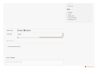Share t his:
Like t his:
Be the first to like this.
← Der erste Eindruck zählt
Leave a Reply
Skin Care
Enter your comment here...Enter your comment here...
CategoriesCategories
Skin CareSkin Care
MetaMeta
RegisterRegister
Log inLog in
EntriesEntries RSSRSS
CommentsComments RSSRSS
WordPress.comWordPress.com
PDFmyURL.com
 