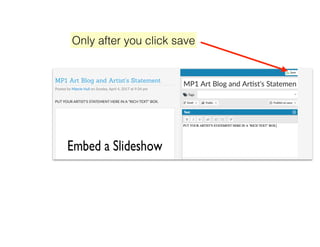 Only after you click save
 