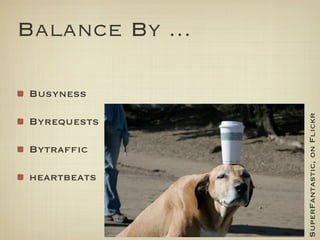 Balance By ...

Busyness




                 SuperFantastic, on Flickr
Byrequests

Bytraffic

heartbeats
 