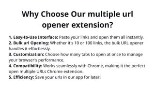 Open multiple urls with one click - Url Opener | PPTX