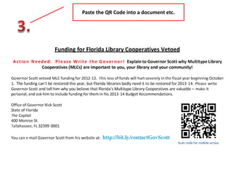 Paste the QR Code into a document etc.
 