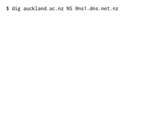 $ dig auckland.ac.nz NS @ns1.dns.net.nz
 